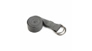 Ремень для йоги с металлическим карабином PRCTZ YOGA STRAP, серый.