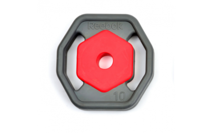 Диск 10 кг Reebok для аэробической штанги Диск 10 кг Reebok для аэробической штанги